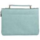 Saved by Grace Eph. 2:8 Bible Cover Fashion Teal. Large