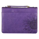 Bible Cover Fashion Purple Strength & Dignity Prov. 31:25