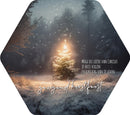 Gezegende kerst. Kerst Honingraatbord Groot