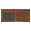 Wallet Leather Tan Be Strong and Steadfast Deut. 31:6
