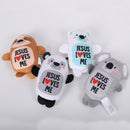 Jesus loves me plush toy (Priced per piece, sold per 4)