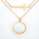Cross - Moon stone