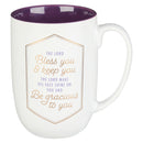 Bless You and Keep You Purple Ceramic Co