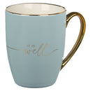 It Is Well With My Soul Soft Blue+ Gold