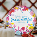 God is trouw keramische hangende decoratie