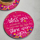 Gezegend (roze) hangende decoratie
