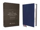 NIV Side-Column Reference Bible/Personal Size (Comfort Print)-Blue Premium Goatskin Leather