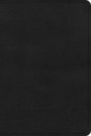 CSB Large Print Compact Reference Bible-Black Leathertouch