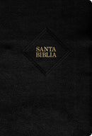 Span-RVR 1960 Hand Size Giant Print Bible (Biblia letra grande tamano manual-Black Bonded Leather Indexed