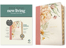 NLT Wide Margin Bible  Filament-Enabled Edition-Dusty Pink Blossoms LeatherLike Indexed