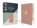 NIV Larger Print Compact Bible (Comfort Print)-Pink Leathersoft