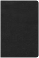 CSB Large Print Personal Size Reference Bible-Black LeatherTouch