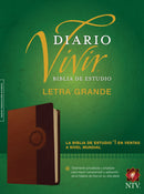 Span-NTV Life Application Study Bible/Large Print (Biblia De Estudio Del Diario Vivir)-Brown/Tan LeatherLike Indexed