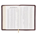 Espresso Brown  Deluxe Gift Index Zip