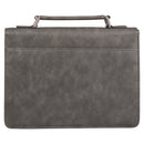 Vertrouw op de Heer Spr. 3:5 Bijbelomslag Klassiek Grijs/Zwart.