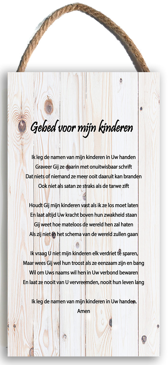 Hangbord: Gebed voor mijn Kinderen