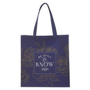 Be Still Ps. 46:10 Tote bag Navy