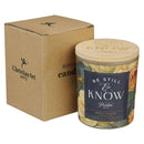 Floral Be Still Ps. 46:10 Glass Candle w/Bamboo Lid