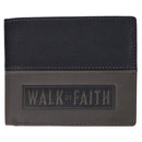 Wallet Leather Two-tone Walk by Faith 2 Cor. 5:7