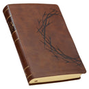 Crown of Thorns, Brown KJV Bible Giant Print Full-size Faux Leather,