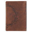 Crown of Thorns, Brown KJV Bible Giant Print Full-size Faux Leather,