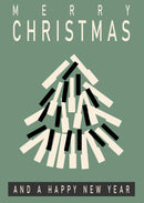 Christmas pianokeys Christmas card