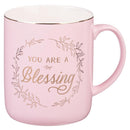 You Are A Blessing Pink Ceramic Coffee Mug