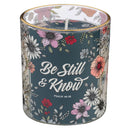 Be Still & Know Ps. 46:10 Glass Candle