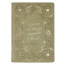 I Can Do All Things Phil. 4:13 Journal Classic Zip Green