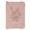 Be Still Journal Classic Zip Pink