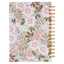 With God All Things Matt. 19:26 Journal Spiral White Floral