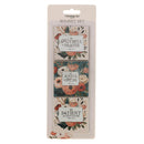 Joyful, Patient, Faithful Rom. 12:12 Magnet Set 3 pc Multi Floral