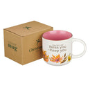 Bless You & Keep You Num. 6:24 Mug Pink Floral