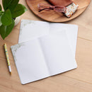 Good Gift and Rejoice Notebook Set Medium 2pc Cream Green Floral