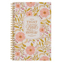 Those Who Trust In The Lord Isa. 40:31 Notebook Spiral Pink Floral