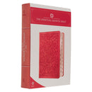 NLT, The Spiritual Growth Bible Faux Leather, Coral Vines
