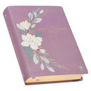NLT, The Spiritual Growth Bible Faux Leather, Purple