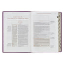 NLT, The Spiritual Growth Bible Faux Leather, Purple