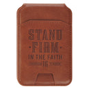 Stand Firm 1 Cor. 16:13 Phone Wallet Magnetic Brown