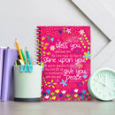 Bless you Pink A5 Christian Notebook