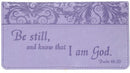 Checkbook Wallet Purple Be Still Ps. 46:10