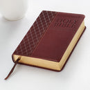KJV Bible Compact Faux Leather, Saddle Tan