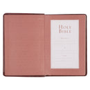 KJV Bible Compact Faux Leather, Saddle Tan