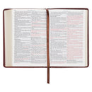KJV Bible Compact Faux Leather, Saddle Tan