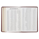 KJV Bible Compact Faux Leather, Saddle Tan