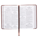 KJV Bible Compact Faux Leather, Saddle Tan