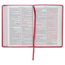 KJV Bible Compact Faux Leather, Pink