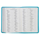 KJV Bible Compact Faux Leather, Turquoise