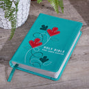 KJV Bible Compact Faux Leather, Turquoise