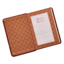 KJV Bible Compact LP Faux Leather, Brown Two-tone
